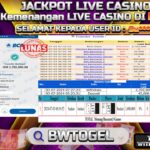 BUKTI JACKPOT BACCARAT 3 GAMES TERPERCAYA DI INDONESIA TGL 03-07-2024